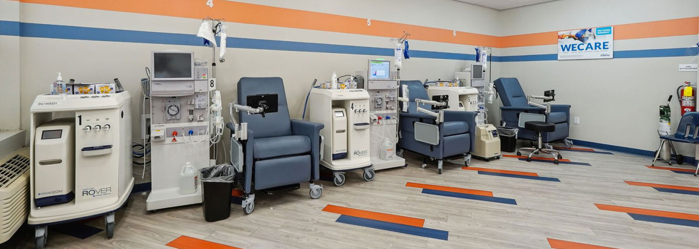 Dialysis center with relaxing and comfortable chairs